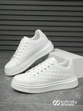 Tênis Casual Sintético Com Textura Lateral E Solado Plataforma Tênis Casual Sintético Com Textura Lateral E Solado