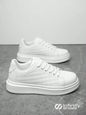 Tênis Casual Sintético Com Textura Lateral E Solado Plataforma Tênis Casual Sintético Com Textura Lateral E Solado