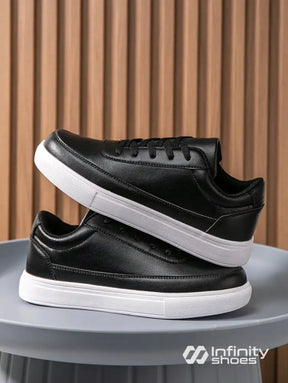 Tênis Casual Sintético Texturizado Com Solado Reto Tênis Casual Sintético Texturizado Com Solado Reto