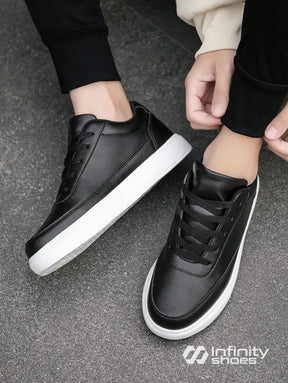 Tênis Casual Sintético Texturizado Com Solado Reto Tênis Casual Sintético Texturizado Com Solado Reto