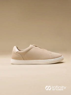 Tênis Casual Slip On Com Solado Baixo Confortável Tênis Casual Slip On Com Solado Baixo Confortável