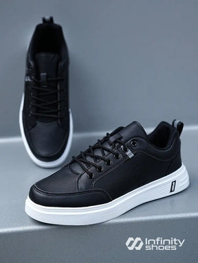 Tênis Casual Solado Grosso Estilo Urbano Preto / 36 Tênis Casual Solado Grosso Estilo Urbano