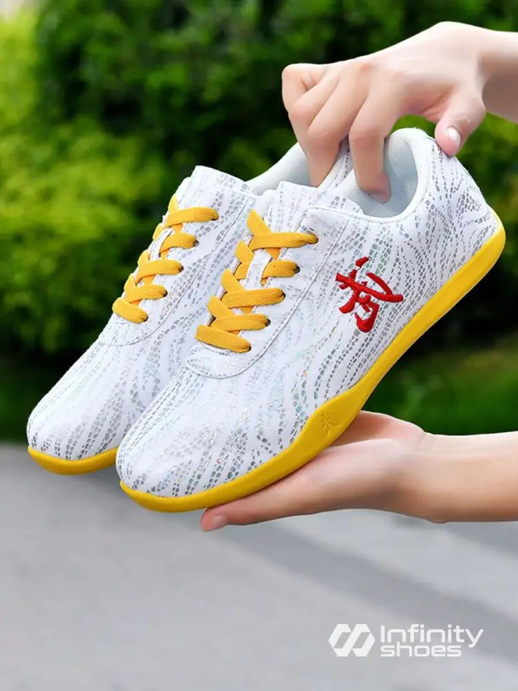 Tênis Casual Tecido Estampado Com Solado Leve Flexível Branco / 36 Tênis Casual Tecido Estampado Com Solado Leve