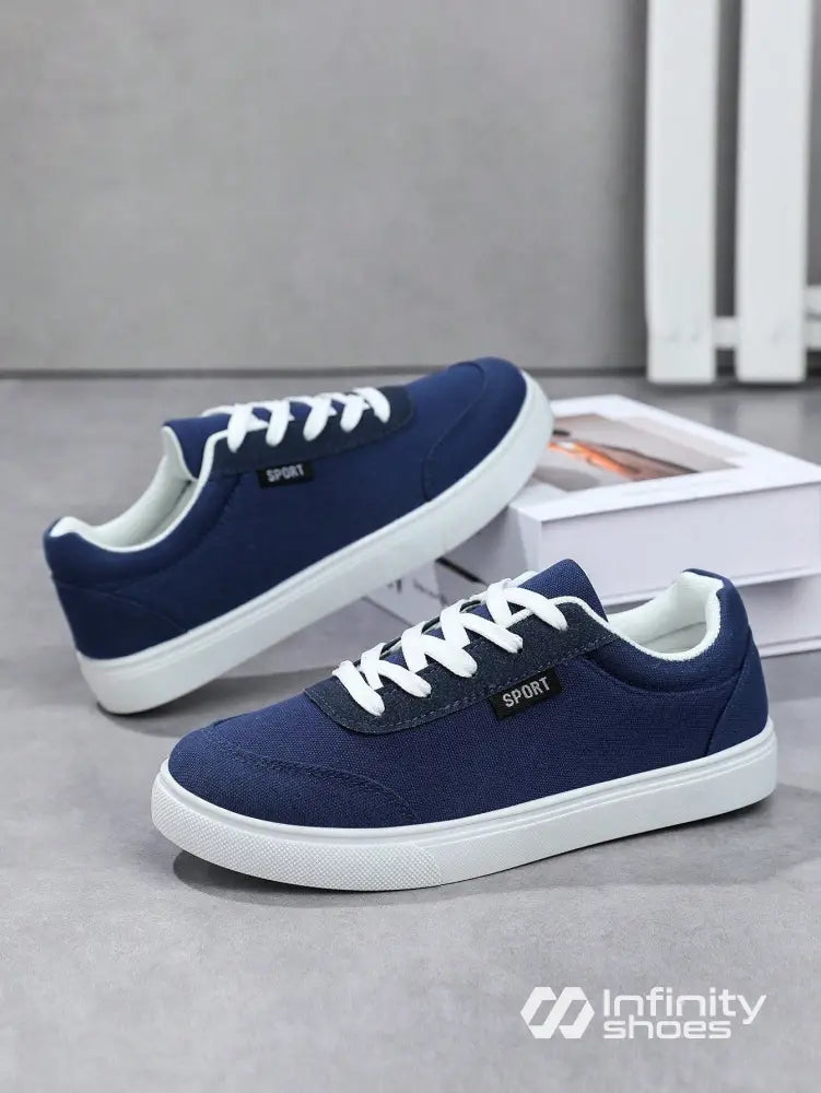 Tênis Casual Tecido Leve Com Solado Baixo Resistente Azul / 36 Tênis Casual Tecido Leve Com Solado Baixo Resistente