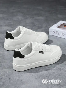 Tênis Casual Tecido Leve Com Solado Baixo Resistente Branco / 36 Tênis Casual Tecido Leve Com Solado Baixo Resistente