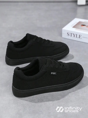 Tênis Casual Tecido Leve Com Solado Baixo Resistente Preto / 36 Tênis Casual Tecido Leve Com Solado Baixo Resistente
