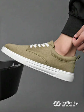 Tênis Casual Tecido Respirável Com Solado Baixo Resistente Tênis Casual Tecido Respirável Com Solado Baixo Resistente