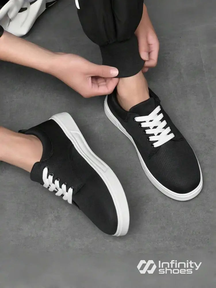 Tênis Casual Tecido Respirável Com Solado Baixo Resistente Tênis Casual Tecido Respirável Com Solado Baixo Resistente