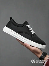 Tênis Casual Tecido Respirável Com Solado Baixo Resistente Preto / 36 Tênis Casual Tecido Respirável Com Solado Baixo