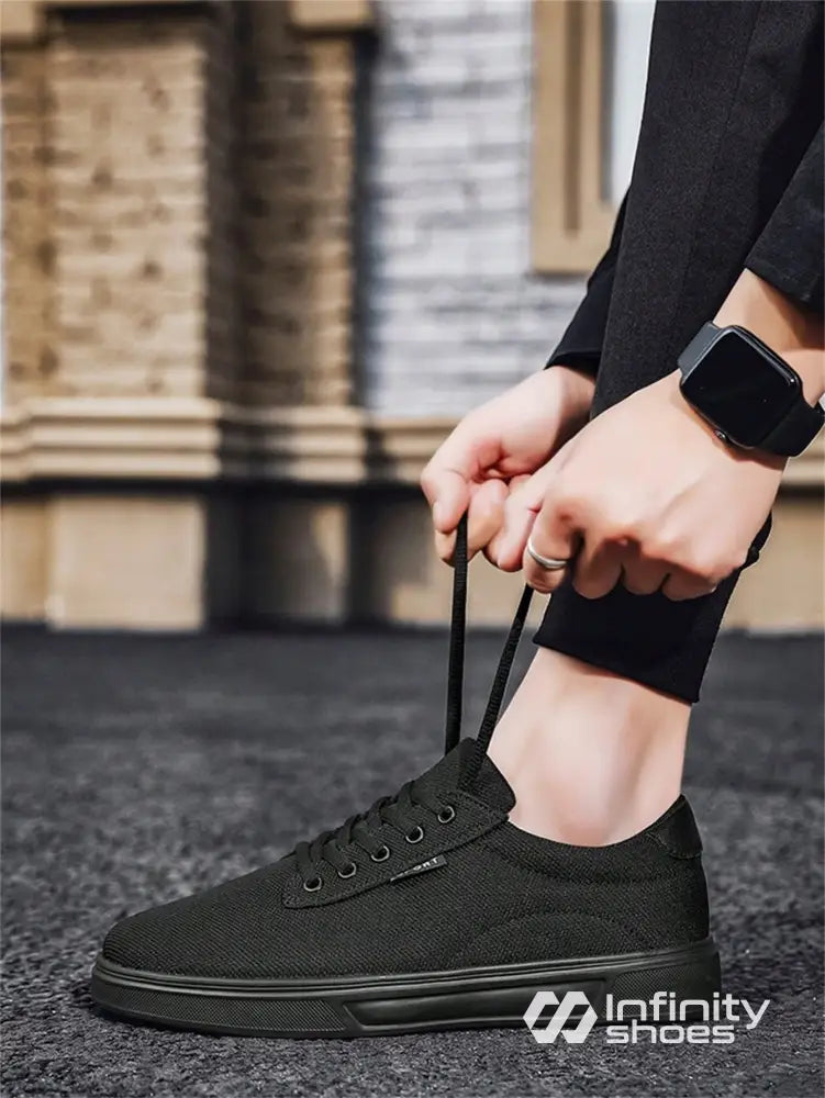 Tênis Casual Tecido Texturizado Com Solado Emborrachado Tênis Casual Tecido Texturizado Com Solado Emborrachado