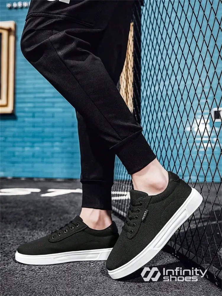 Tênis Casual Tecido Texturizado Com Solado Emborrachado Tênis Casual Tecido Texturizado Com Solado Emborrachado