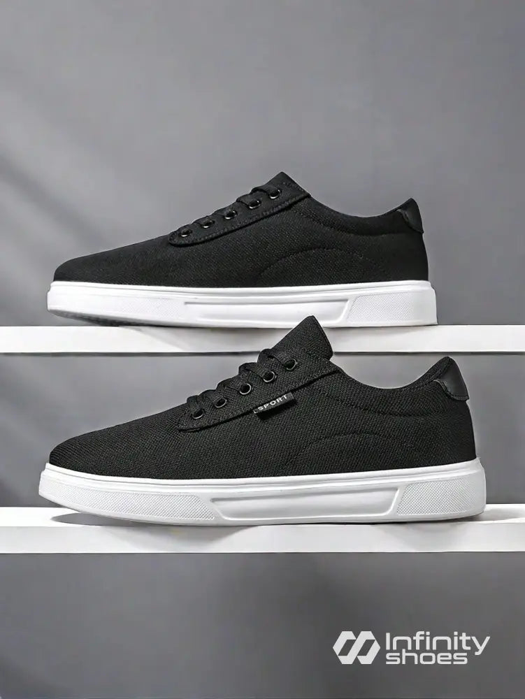 Tênis Casual Tecido Texturizado Com Solado Emborrachado Tênis Casual Tecido Texturizado Com Solado Emborrachado