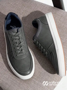 Tênis Casual Texturizado Design Moderno Urbano Cinza / 36 Tênis Casual Texturizado Design Moderno Urbano