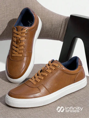 Tênis Casual Texturizado Design Moderno Urbano Marrom / 36 Tênis Casual Texturizado Design Moderno Urbano