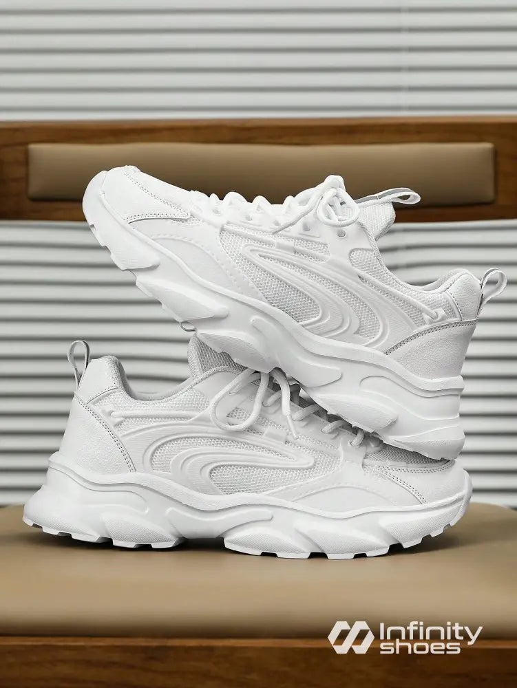 Tênis Chunky Cano Baixo Recortes Estilizados Branco / 36 Tênis Chunky Cano Baixo Recortes Estilizados