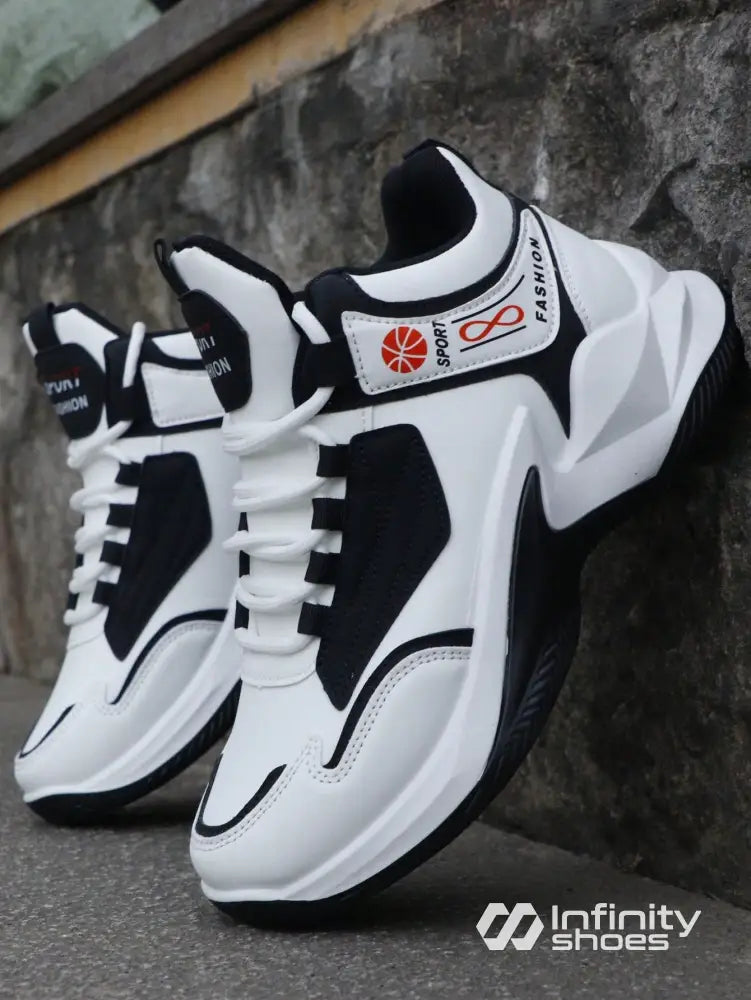 Tênis Chunky Cano Médio Solado Tratorado Branco / 36 Tênis Chunky Cano Médio Solado Tratorado