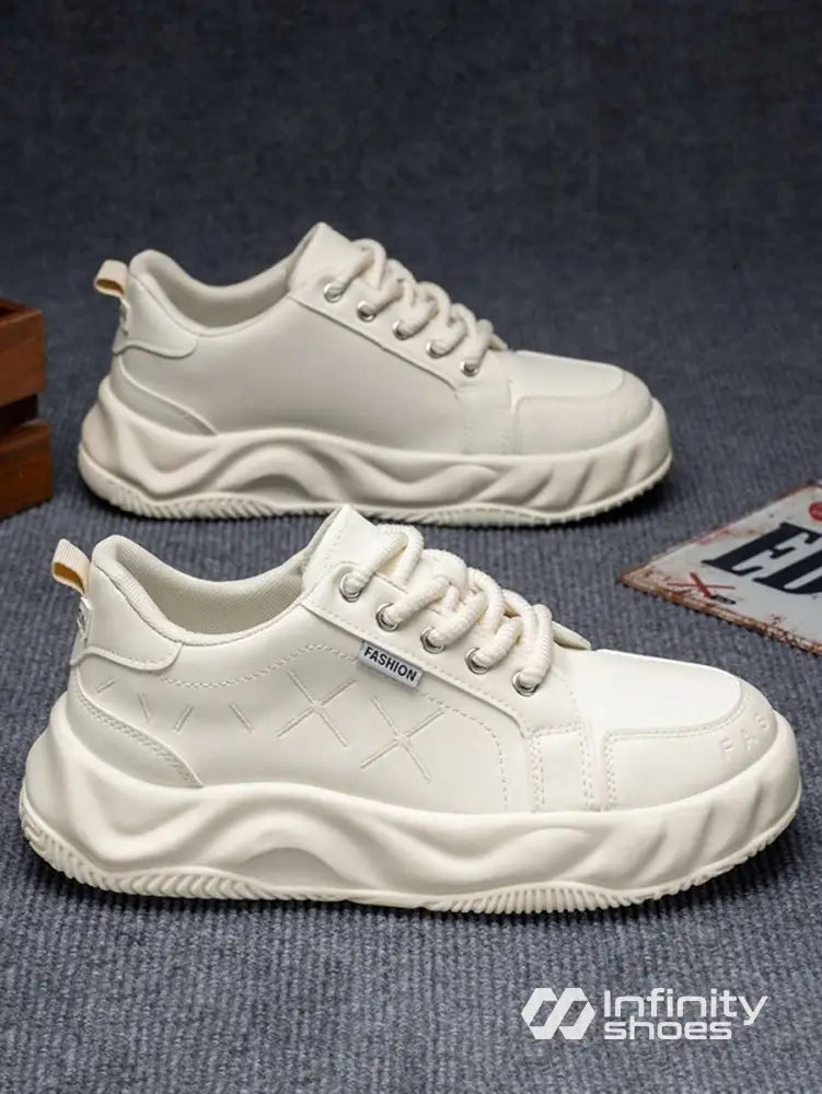 Tênis Chunky Design Moderno Estrutura Robusta Bege / 36 Tênis Chunky Design Moderno Estrutura Robusta