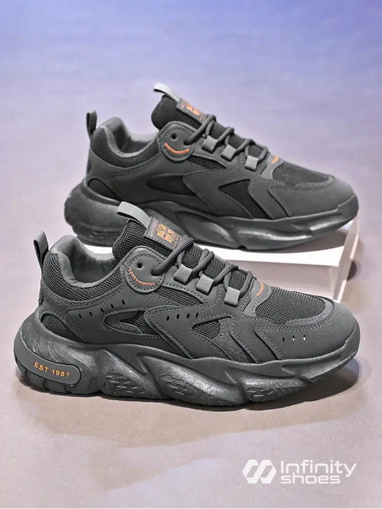 Tênis Chunky Design Robusto Solado Imponente Cinza / 36 Tênis Chunky Design Robusto Solado Imponente