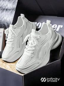 Tênis Chunky Esportivo Com Detalhes Refletivos Branco / 36 Tênis Chunky Esportivo Com Detalhes Refletivos