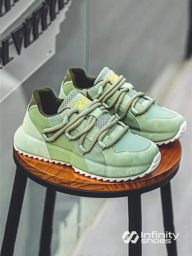 Tênis Chunky Retrô Running Solado Tratorado Verde / 36 Tênis Chunky Retrô Running Solado Tratorado