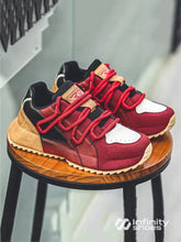 Tênis Chunky Retrô Running Solado Tratorado Vermelho / 36 Tênis Chunky Retrô Running Solado Tratorado