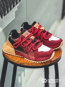 Tênis Chunky Retrô Running Solado Tratorado Vermelho / 36 Tênis Chunky Retrô Running Solado Tratorado