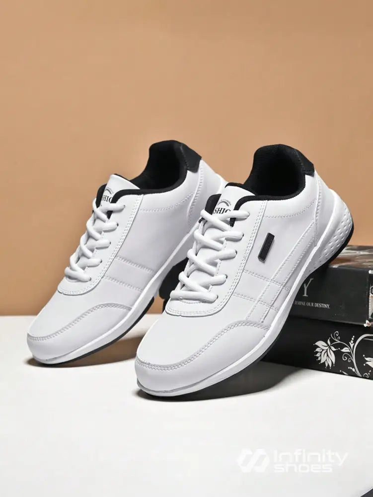 Tênis Corrida Casual Confortável Com Solado Antiderrapante Branco / 36 Tênis Corrida Casual Confortável Com Solado