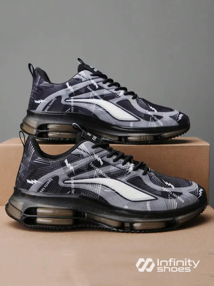 Tênis Corrida Com Amortecimento De Impacto E Estilo Moderno Preto / 36 Tênis Corrida Com Amortecimento De Impacto E