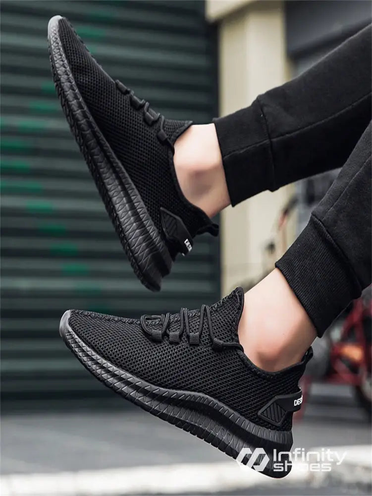 Tênis Corrida Confortável Entressola Macia Preto / 36 Tênis Corrida Confortável Entressola Macia