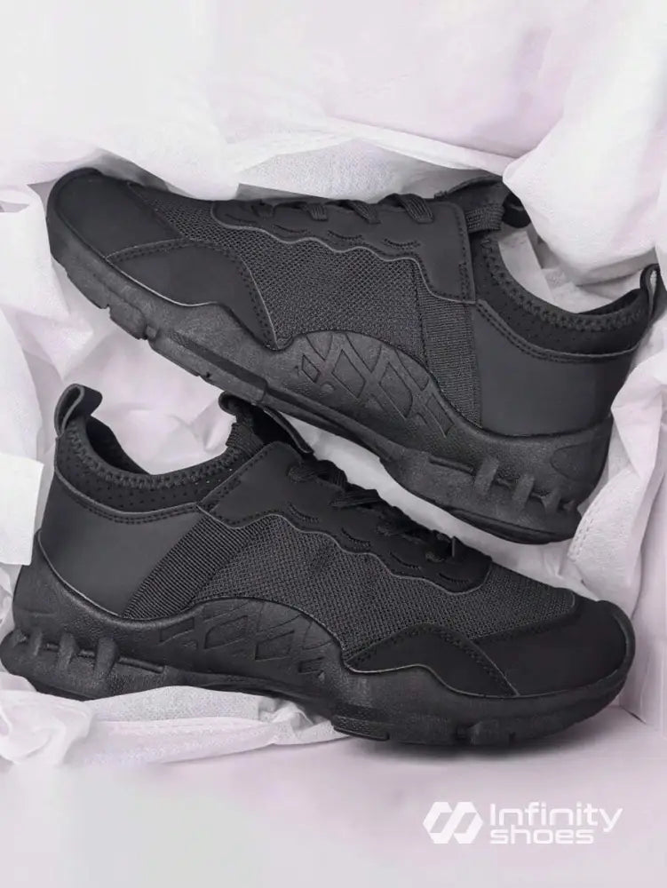 Tênis Corrida Design Moderno Entressola Leve Preto / 36 Tênis Corrida Design Moderno Entressola Leve