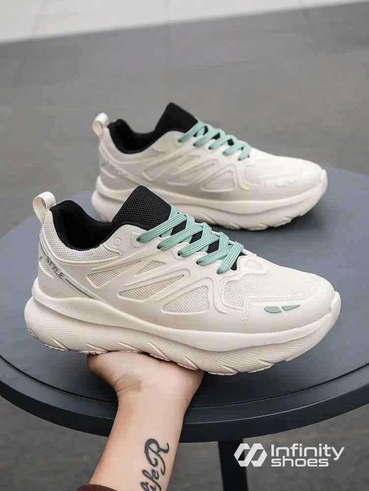 Tênis Corrida Estrutura Leve Respirável Branco / 36 Tênis Corrida Estrutura Leve Respirável