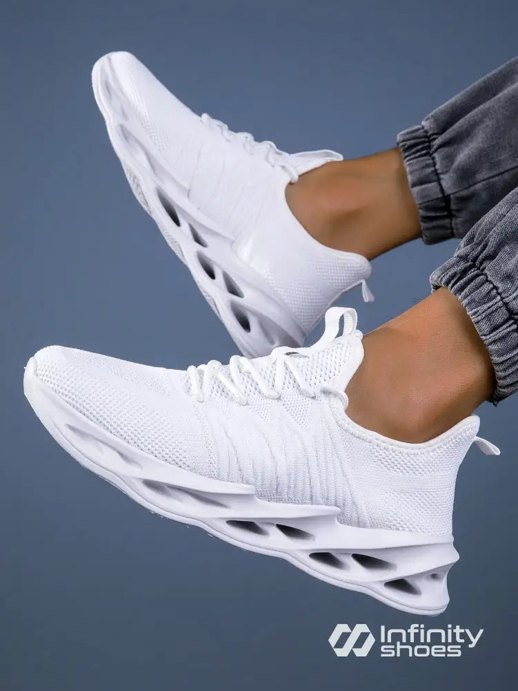 Tênis Corrida Estrutura Respirável Super Conforto Branco / 36 Tênis Corrida Estrutura Respirável Super Conforto