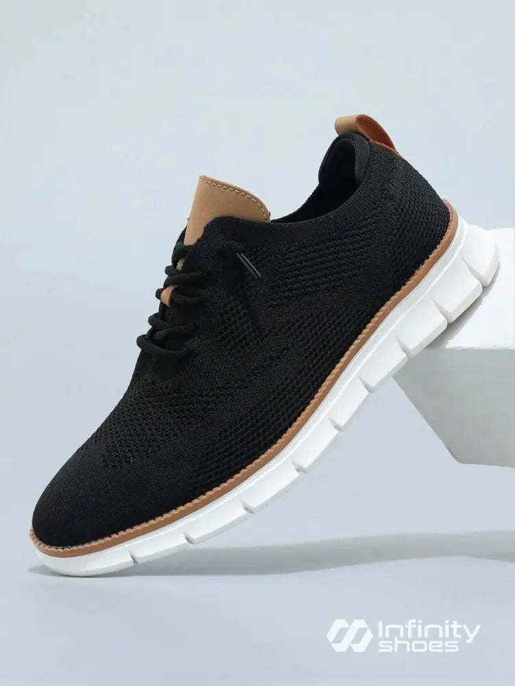 Tênis Corrida Knit Leve Respirável Preto / 36 Tênis Corrida Knit Leve Respirável