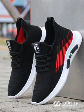 Tênis Corrida Knit Slip On Solado Leve EVA Tênis Corrida Knit Slip On Solado Leve EVA