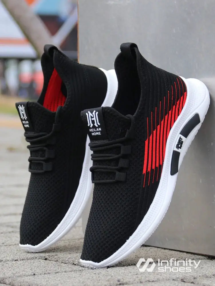 Tênis Corrida Knit Slip On Solado Leve EVA Tênis Corrida Knit Slip On Solado Leve EVA