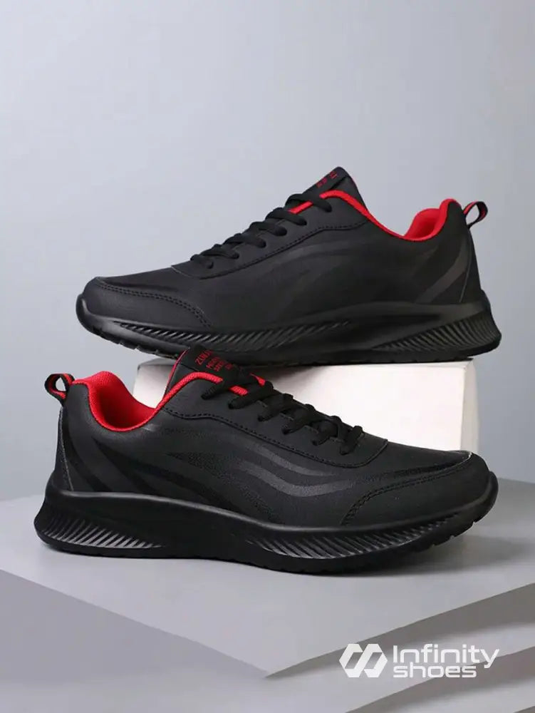 Tênis Corrida Leve Com Entressola Confortável Preto / 36 Tênis Corrida Leve Com Entressola Confortável