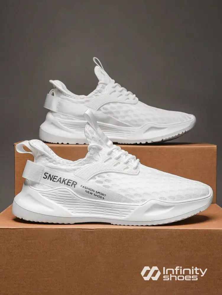 Tênis Corrida Leve Em Mesh Respirável Com Design Moderno Tênis Corrida Leve Em Mesh Respirável Com Design Moderno