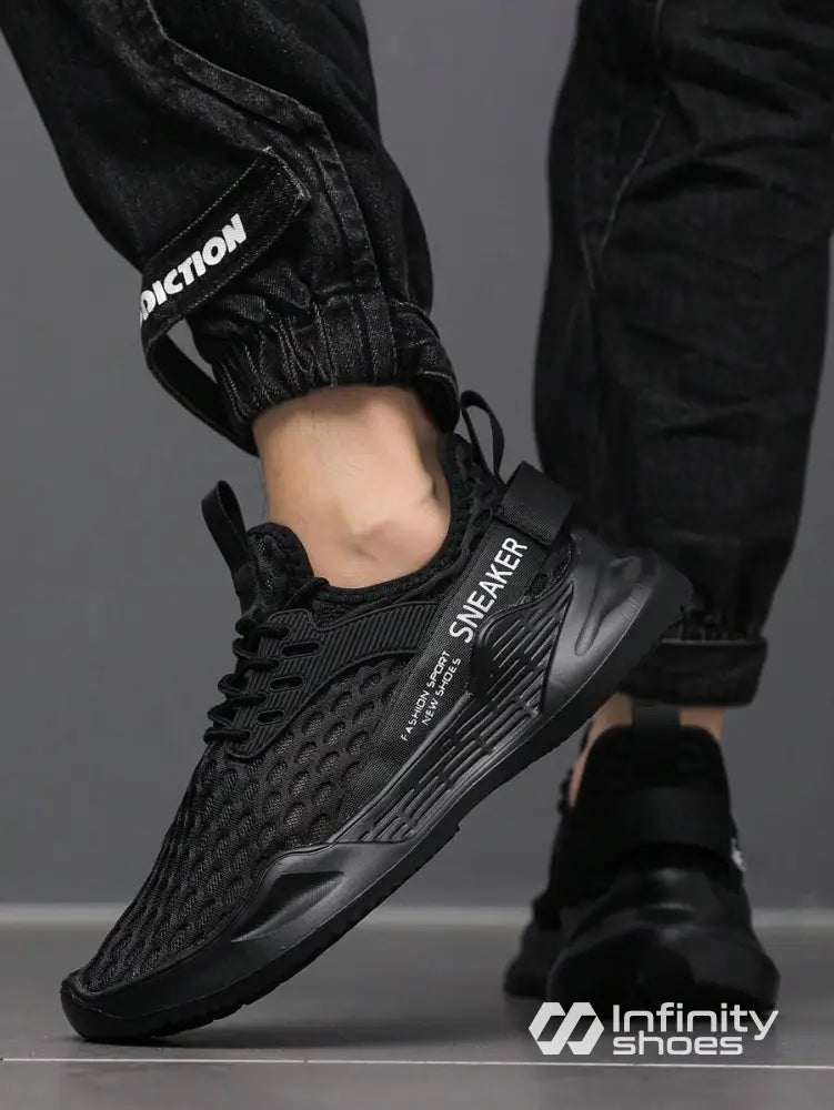 Tênis Corrida Leve Em Mesh Respirável Com Design Moderno Tênis Corrida Leve Em Mesh Respirável Com Design Moderno