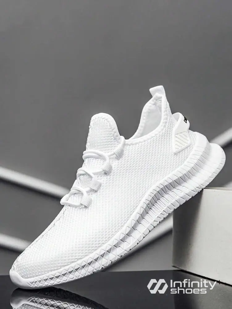 Tênis Corrida Leve Respirável Com Design Moderno Branco / 36 Tênis Corrida Leve Respirável Com Design Moderno