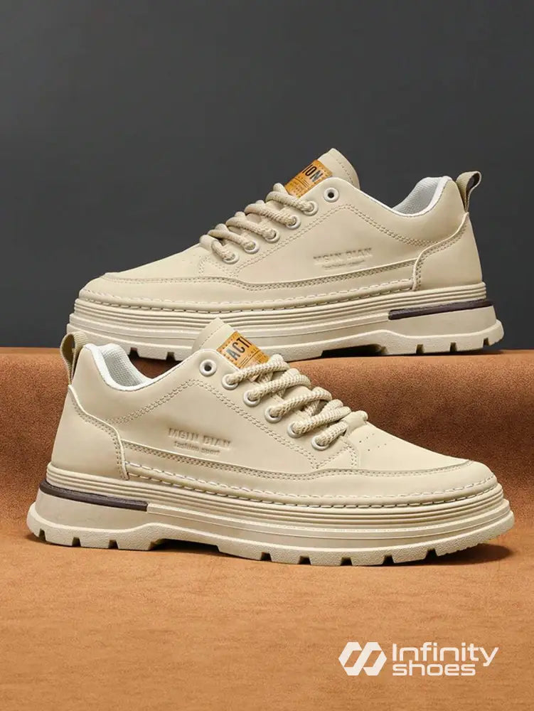 Tênis Corrida Solado Robusto Antiderrapante Bege / 36 Tênis Corrida Solado Robusto Antiderrapante