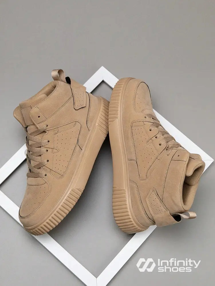 Tênis Street Cano Alto Solado Tratorado Caqui / 36 Tênis Street Cano Alto Solado Tratorado