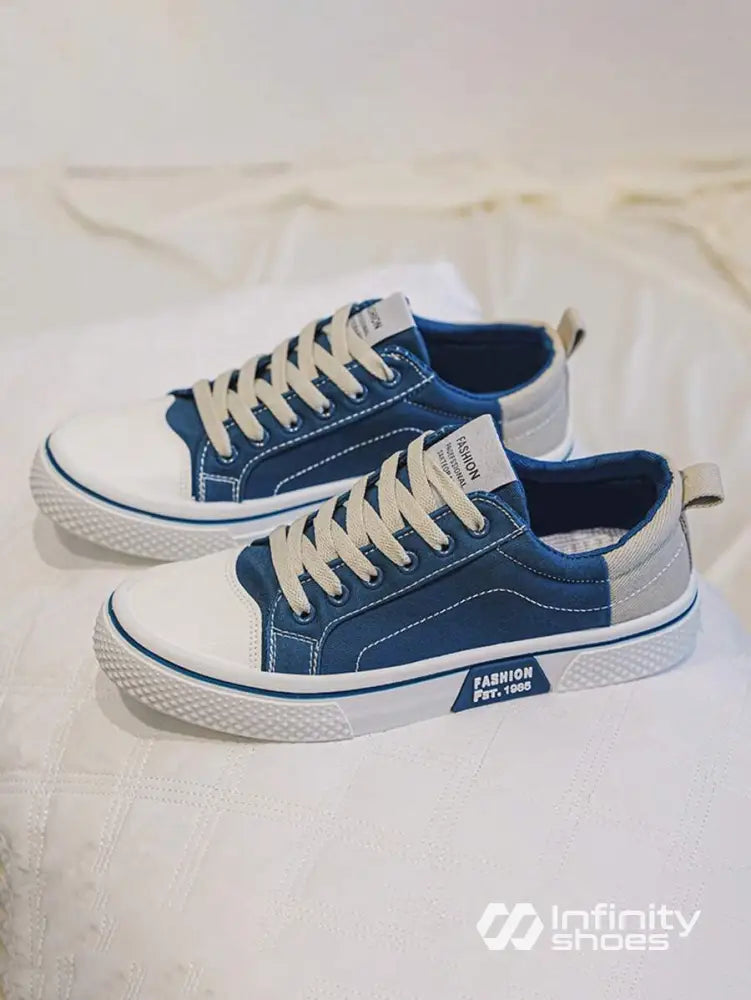 Tênis Street Cano Baixo Casual Moderno Azul / 36 Tênis Street Cano Baixo Casual Moderno