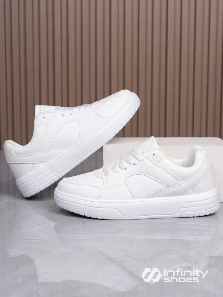 Tênis Street Cano Baixo Design Clean Branco / 36 Tênis Street Cano Baixo Design Clean