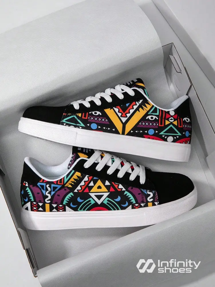 Tênis Street Estilo Urbano Design Colorido Preto / 36 Tênis Street Estilo Urbano Design Colorido