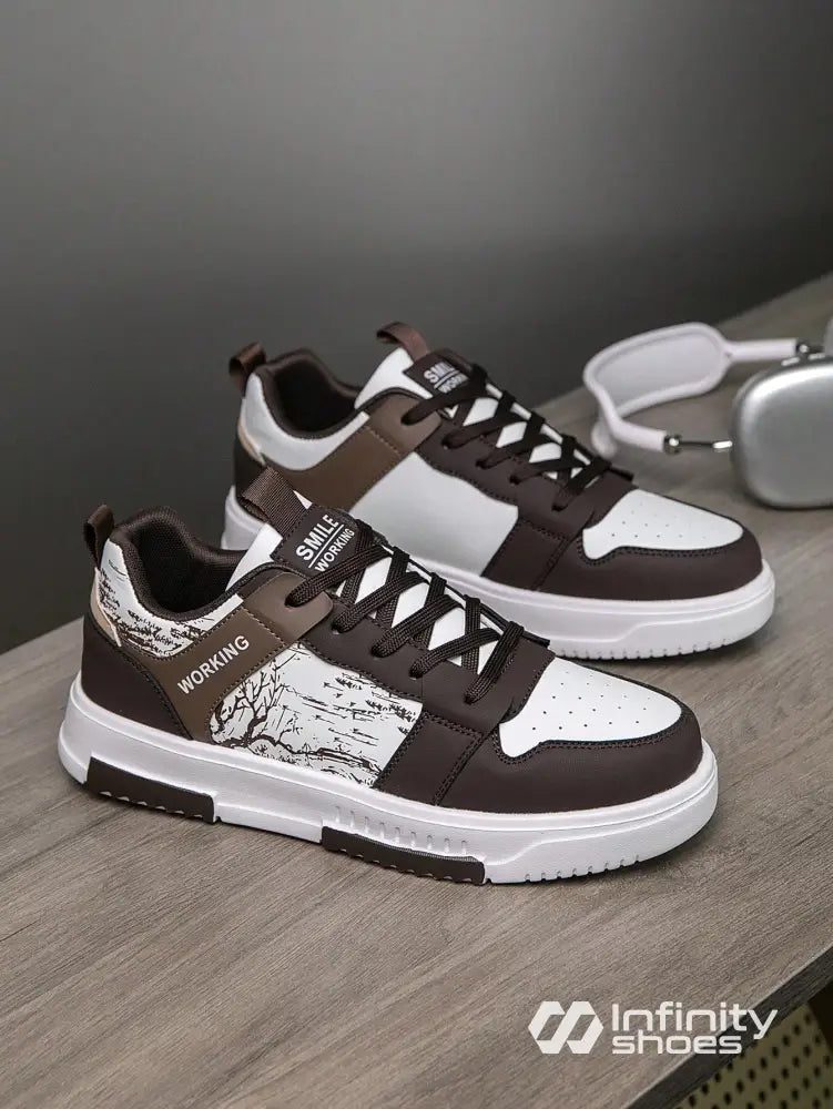 Tênis Street Estilo Urbano Recortes Detalhados Tênis Street Estilo Urbano Recortes Detalhados