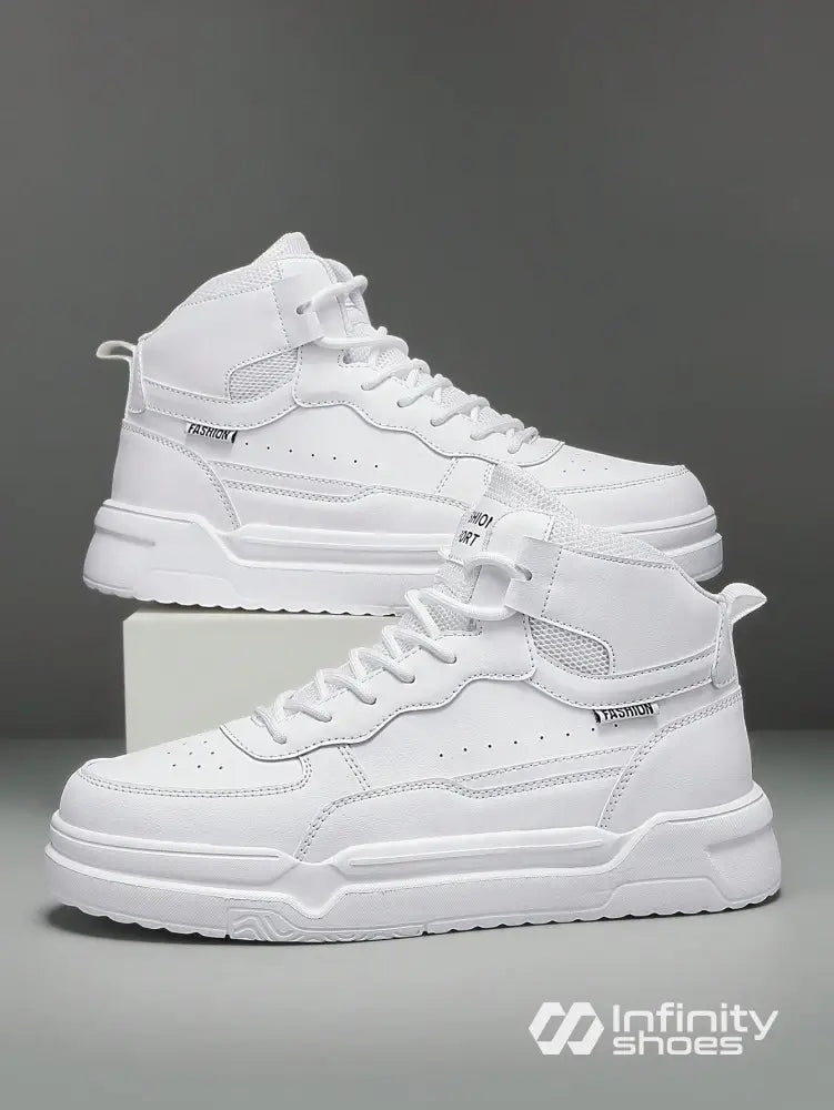 Tênis Street Estilo Urbano Recortes Modernos Branco / 36 Tênis Street Estilo Urbano Recortes Modernos