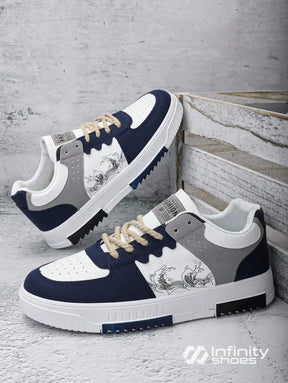 Tênis Street Recortes Modernos Solado Reforçado Tênis Street Recortes Modernos Solado Reforçado