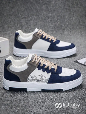 Tênis Street Recortes Modernos Solado Reforçado Tênis Street Recortes Modernos Solado Reforçado